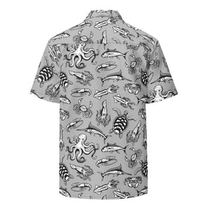 Night Dive Hawaiian Button Shirt