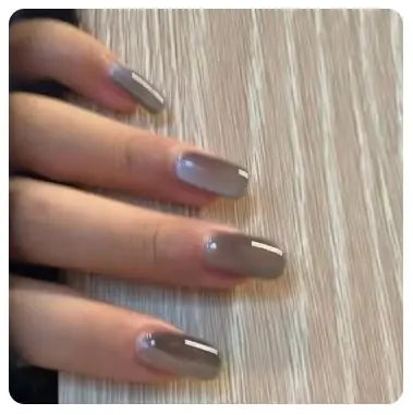 24Pcs Nude Pink Short Round Press-On Nails