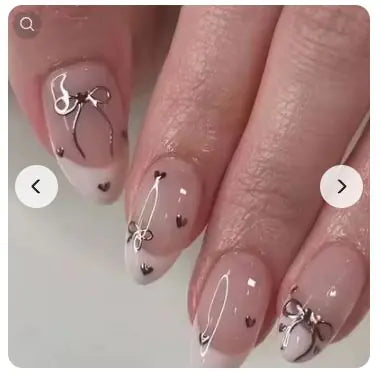 24Pcs Nude Pink Short Round Press-On Nails