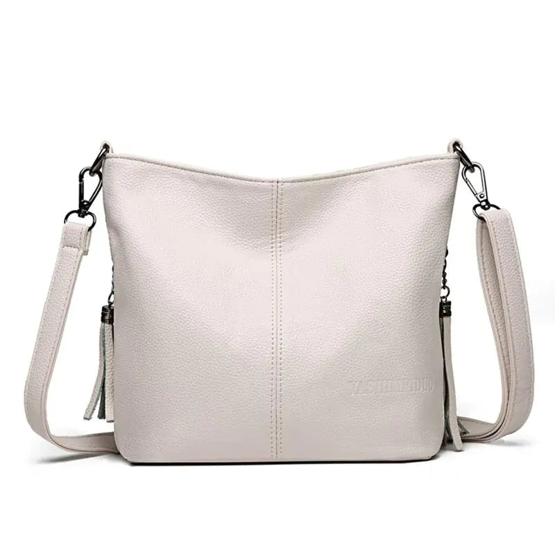 Solid Colors PU Leather Shoulder Bags