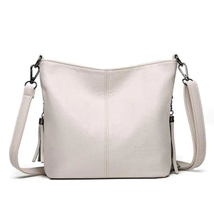 Solid Colors PU Leather Shoulder Bags